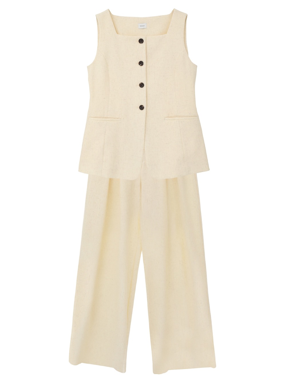 26SS 新品 MANOF NECK GILETセットアップ マノフ MANOF(マノフ) SQUARE NECK GILET SET UP - COLDBECK ONLINE（コール