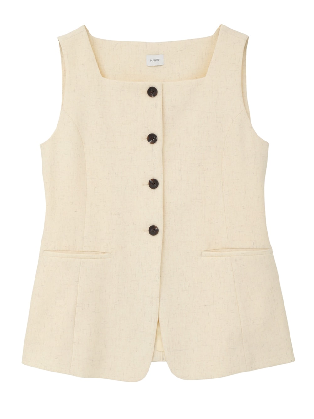 26SS 新品 MANOF NECK GILETセットアップ マノフ MANOF(マノフ) SQUARE NECK GILET SET UP - COLDBECK ONLINE（コール
