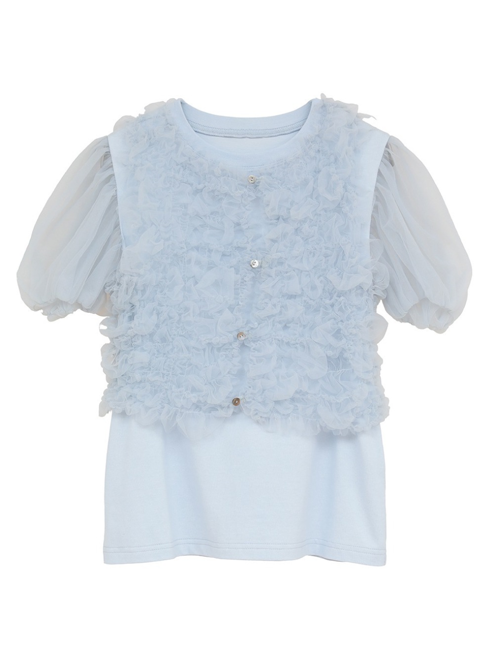 CLANE(クラネ) TULLE VEST LAYERED TOPS - COLDBECK ONLINE（コール