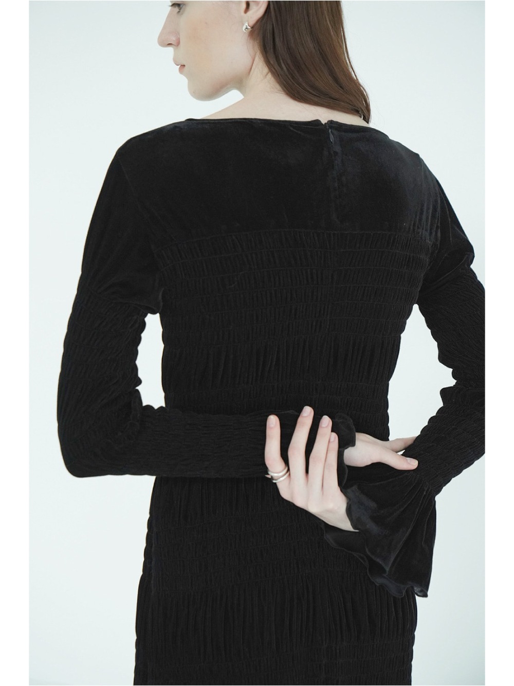 CLANE(クラネ) SHIRRING LONG ONEPIECE - COLDBECK ONLINE（コール