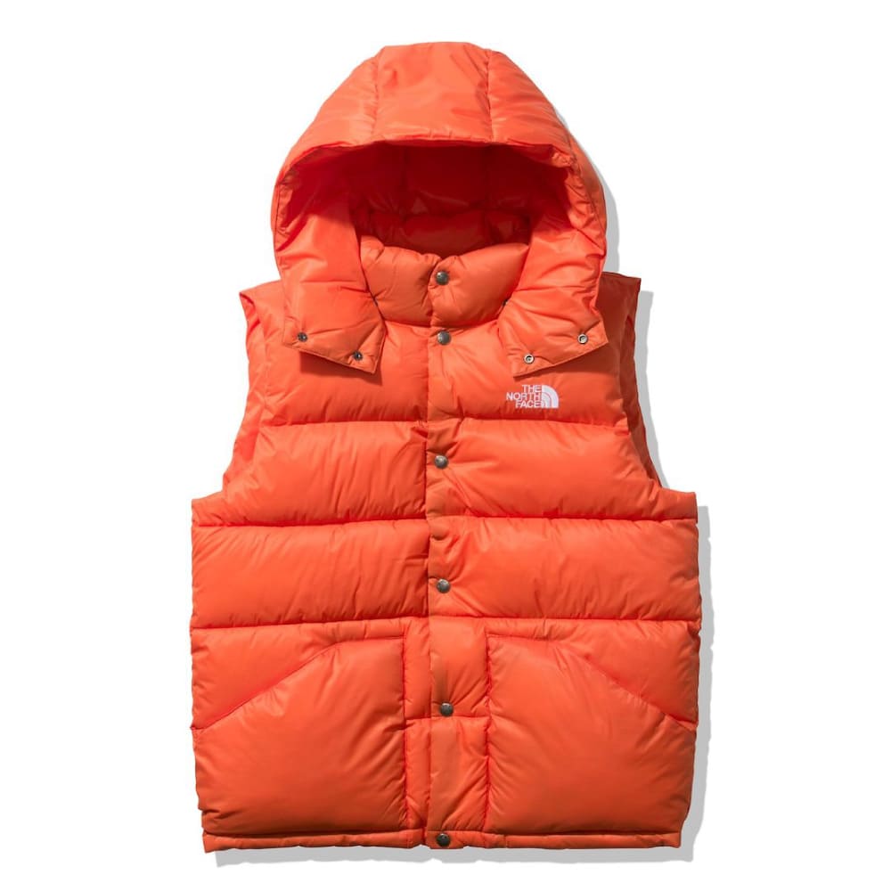 【ヤドカリ】THE NORTH FACE ダウンベスト オレンジ (S) 中古・古着通販】THE NORTH FACE (ザ ノース フェイス) ダウンベスト