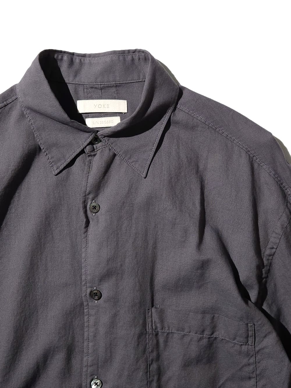 YOKE(ヨーク) GARMENT DYED COTTON SILK TWILL SHIRT - COLDBECK