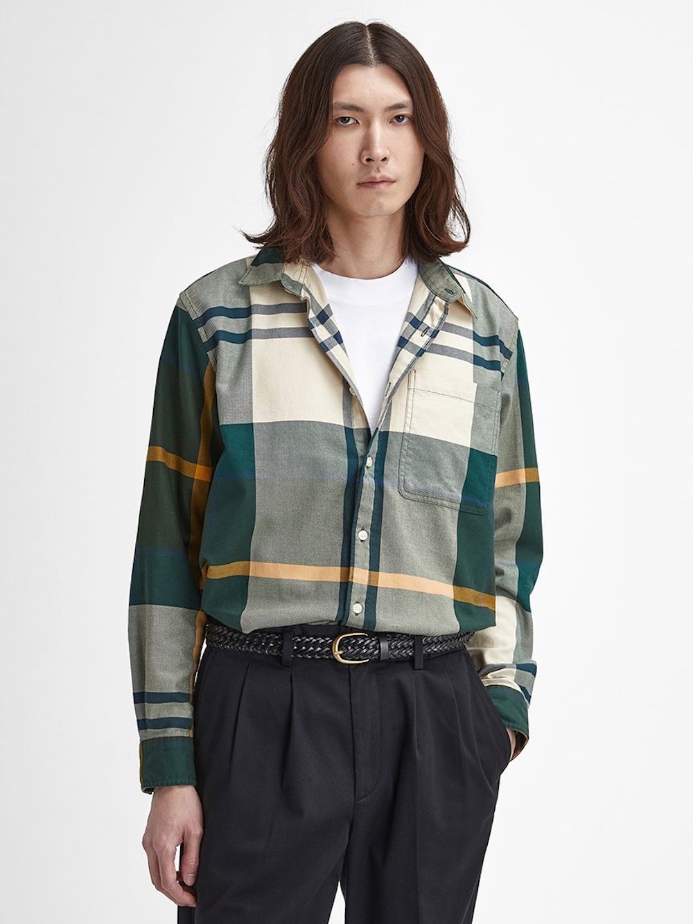 Barbour(バブアー) Renford タータンチェックシャツ オーバーサイズフィット