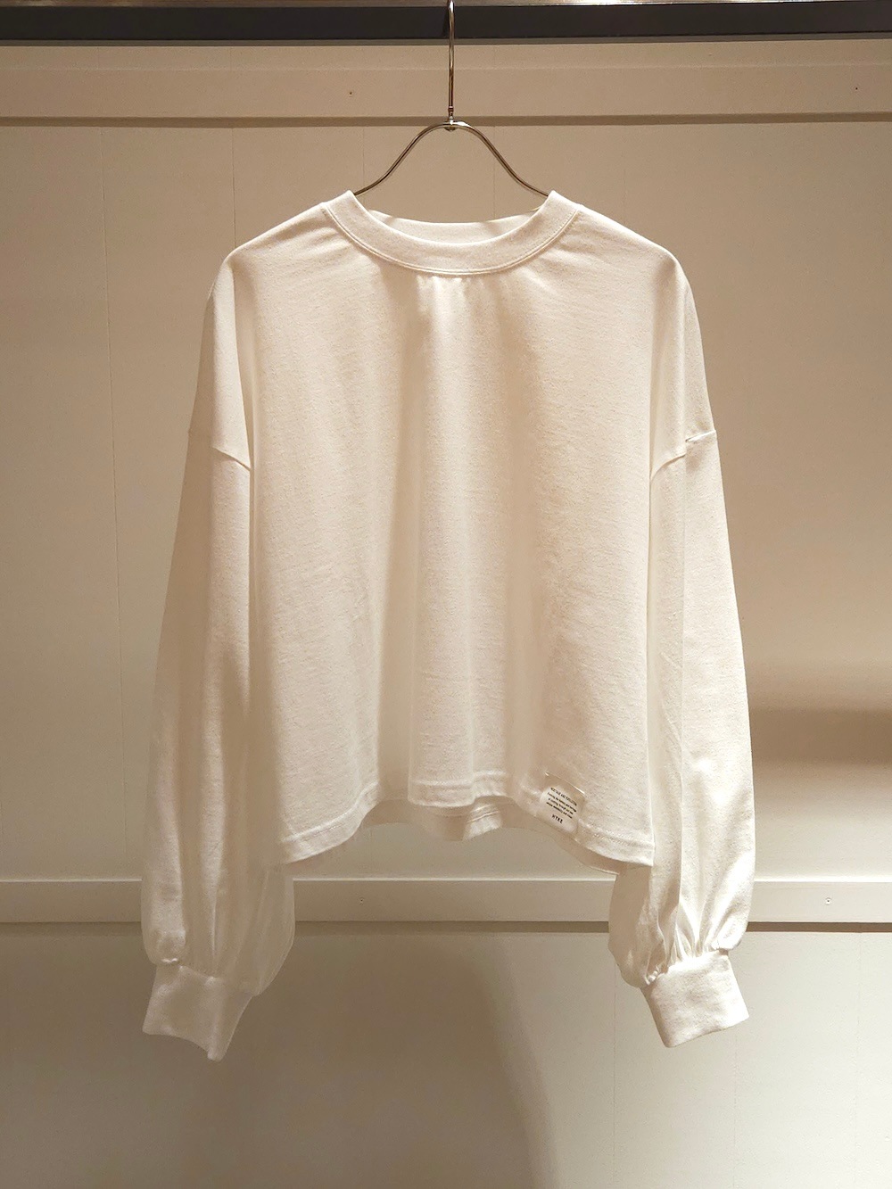 HYKE(ハイク) CROPPED LONG-SLV TEE BIG FIT