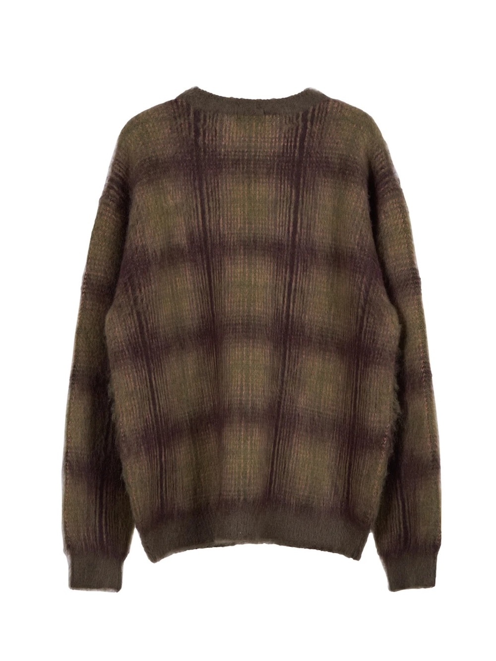PENDLETON(ペンドルトン) モヘア混シャギーチェッククルーネックニット