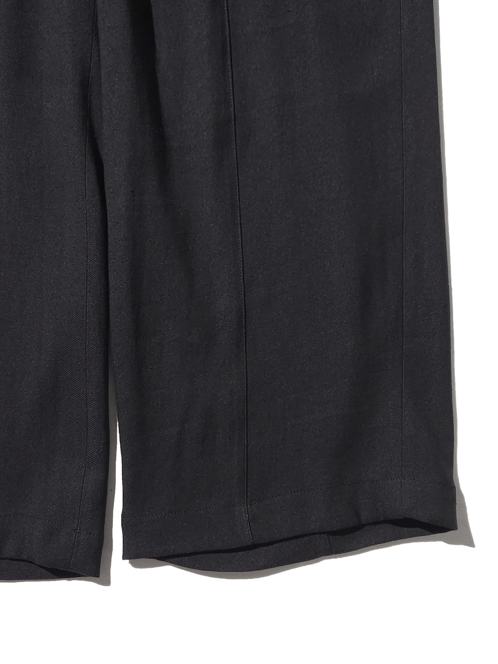 パンツ YOKE LINEN GATHER WIDE TROUSERS YOKE Linen Acetate Front Gather Wide Trousers Black | HAVEN