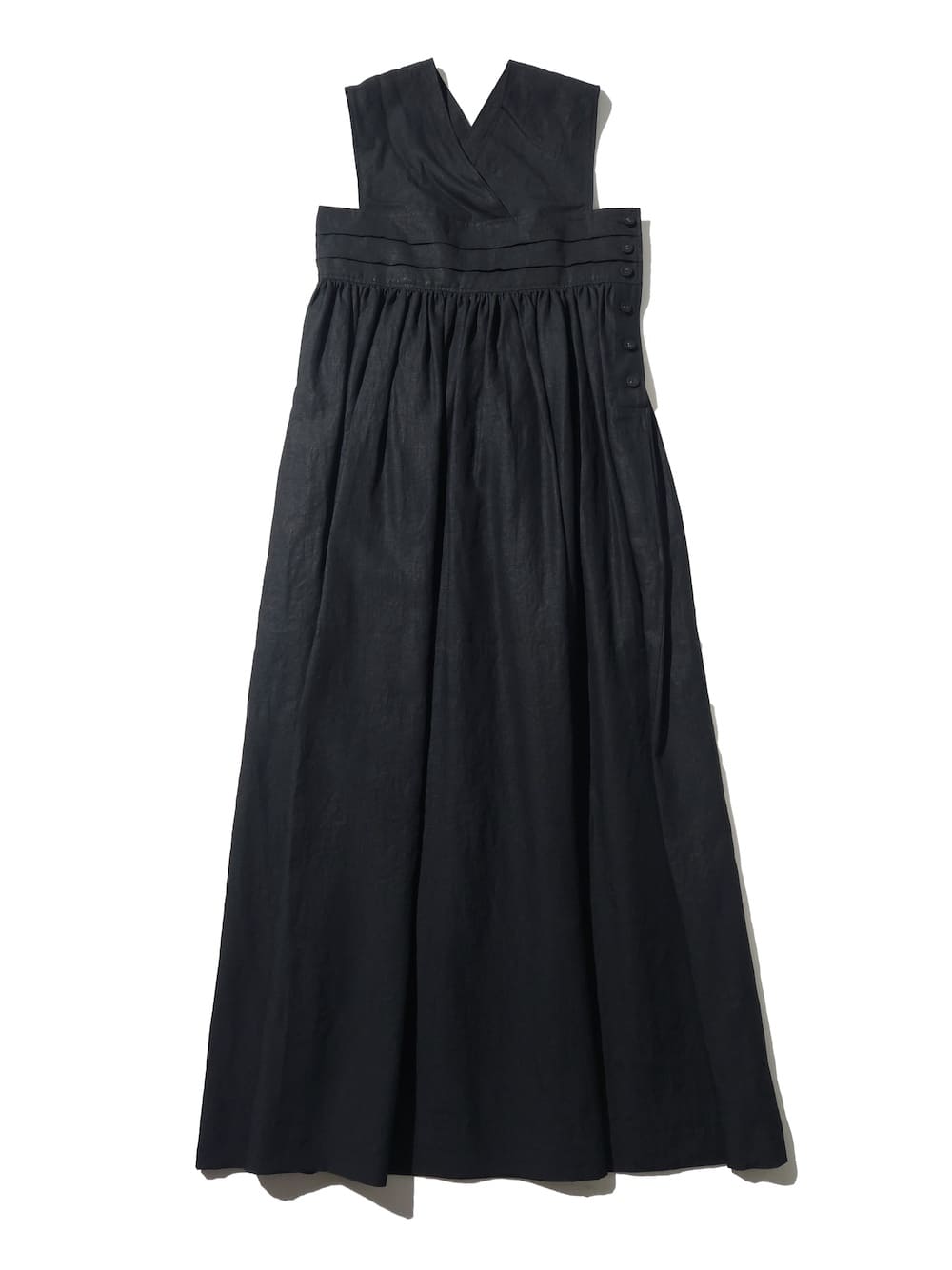 HYKE LINEN MAXI DRESS ブラック サイズ 1 HYKE(ハイク) LINEN MAXI DRESS - COLDBECK ONLINE（コールベック