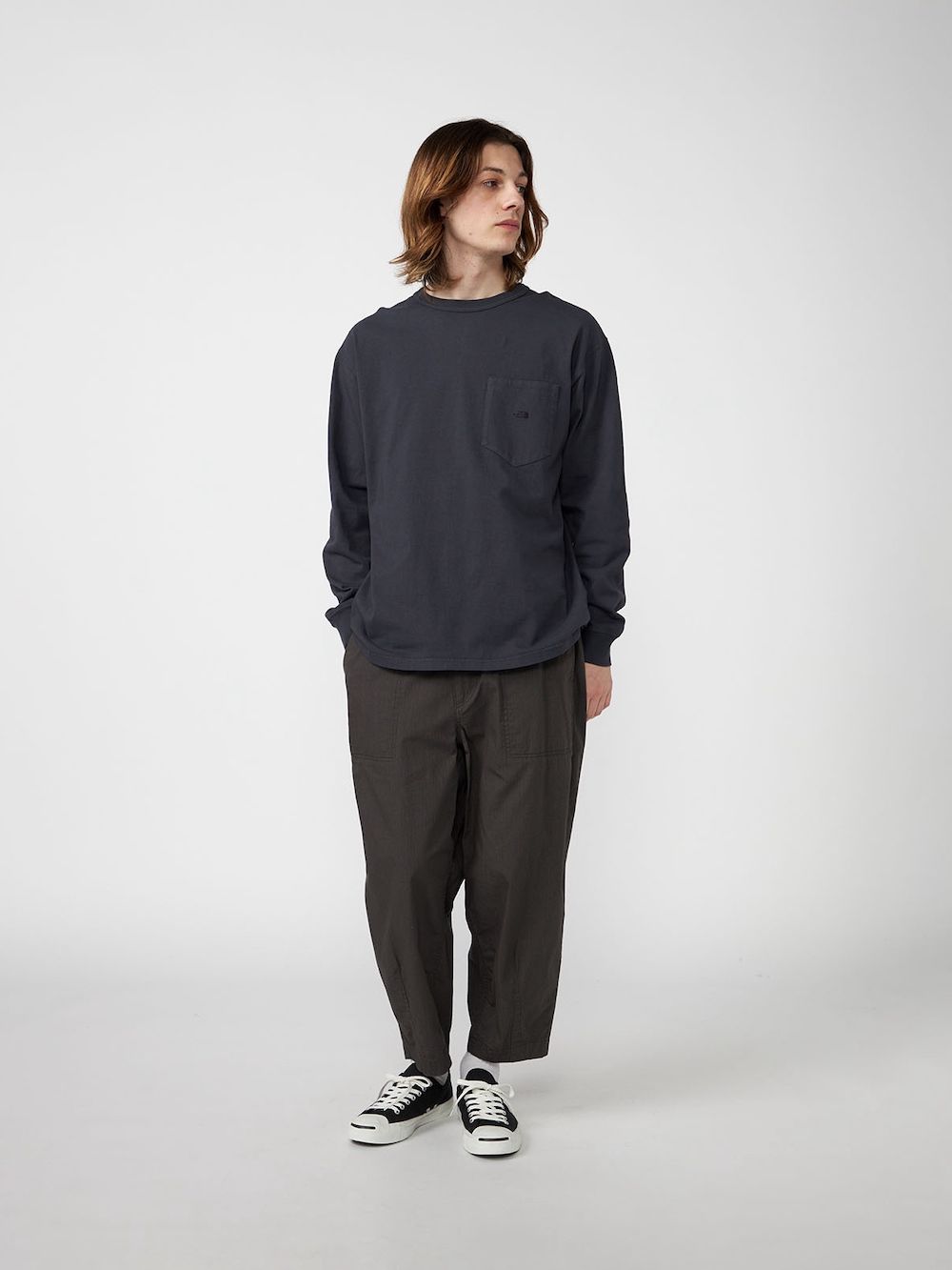 【SALE】THE NORTH FACE PURPLE LABEL(ザノースフェイスパープルレーベル) 8oz Field Long Sleeve Pocket Tee