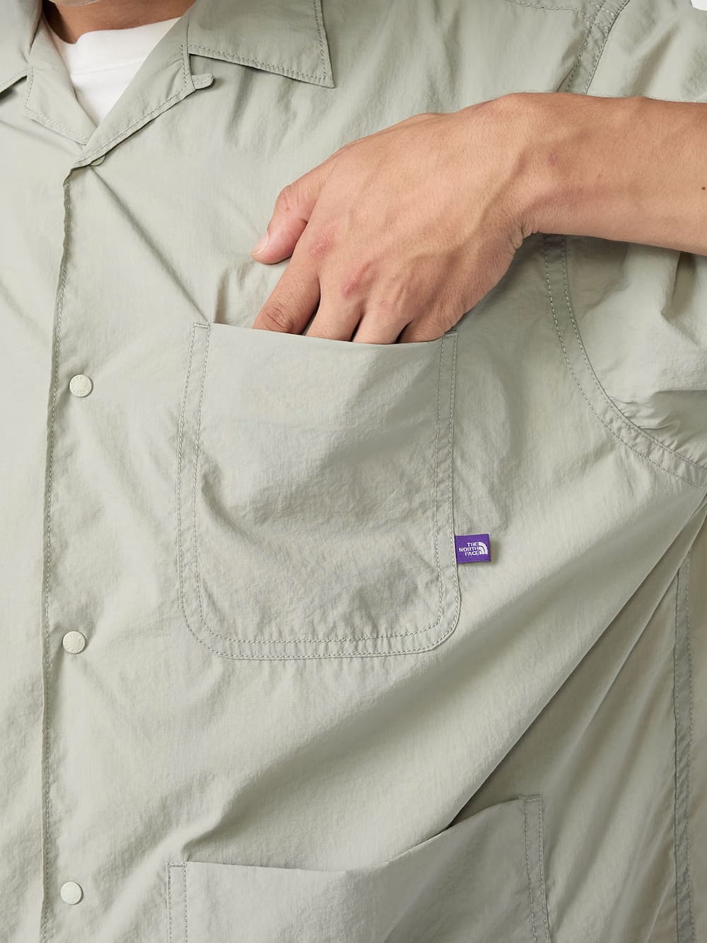 THE NORTH FACE PURPLE LABEL(ザノースフェイスパープルレーベル) Nylon Taffeta Field S/S Shirt
