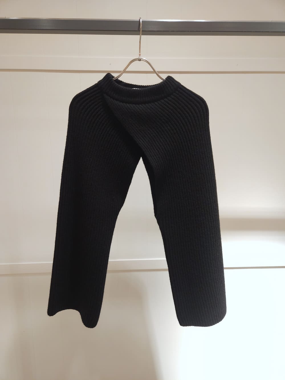 HYKE(ハイク) RIBBED-KNIT WOOL CROPPED BOLERO