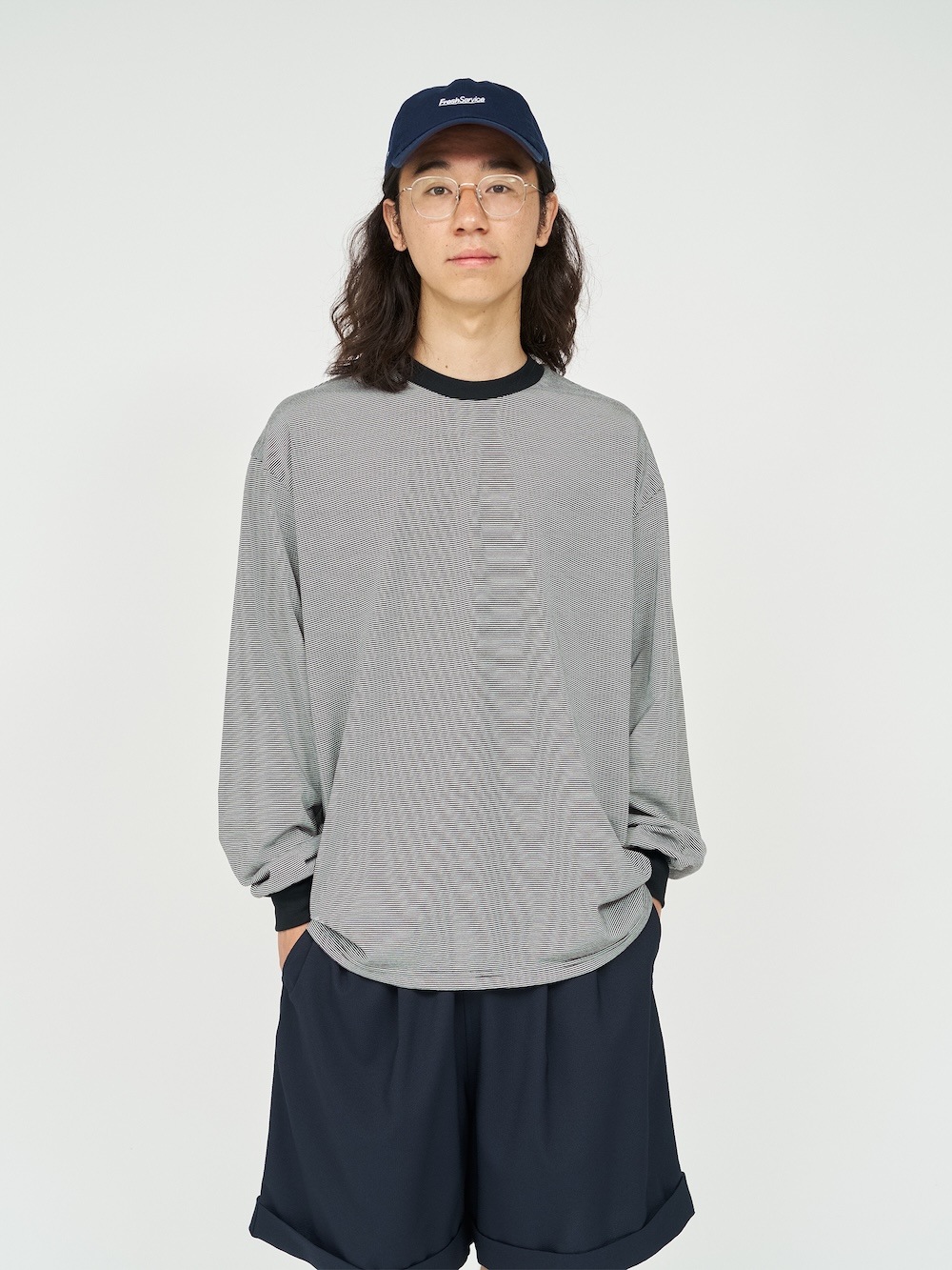 FreshService(フレッシュサービス) MICRO BORDER L/S TEE