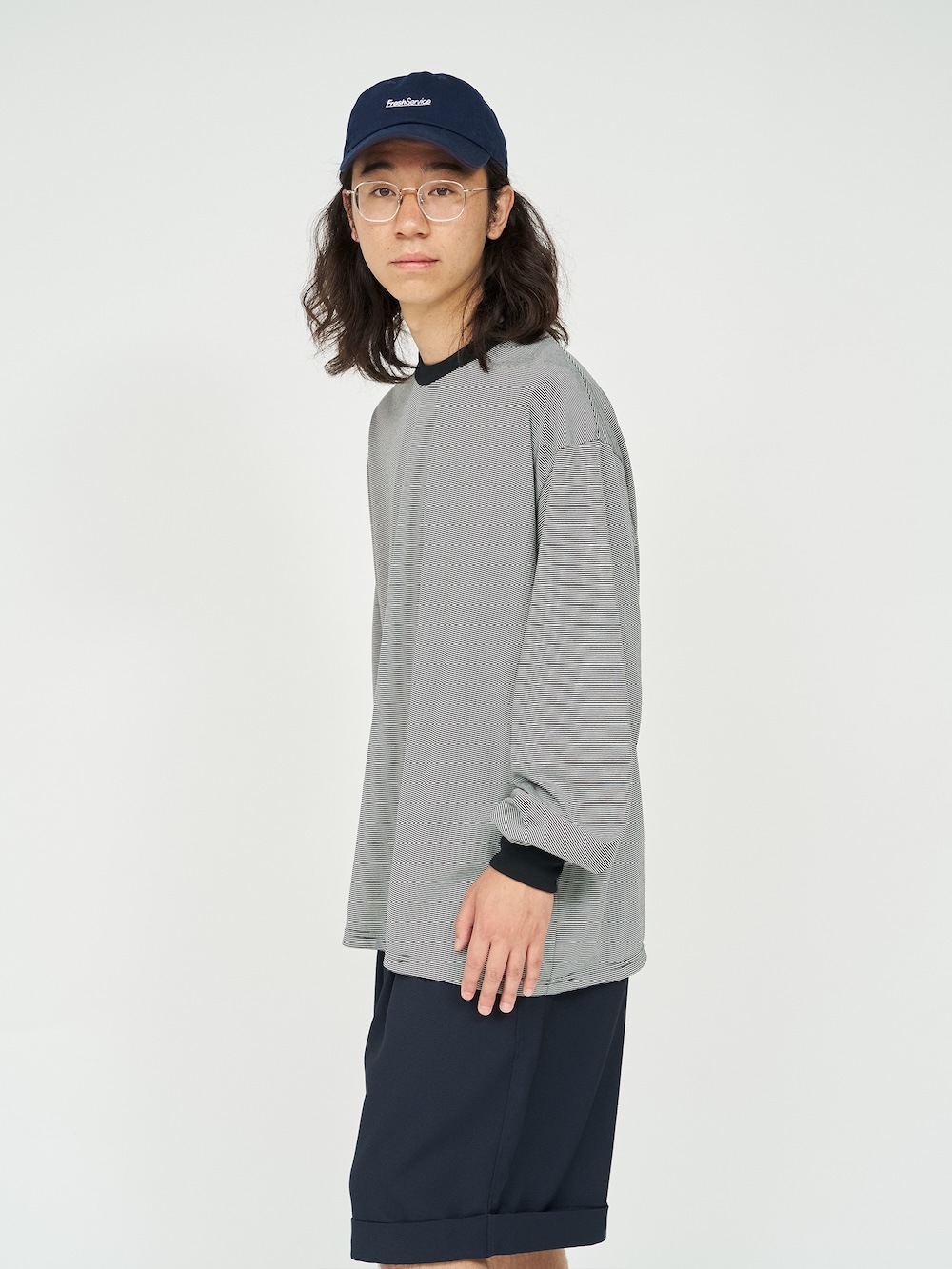 FreshService(フレッシュサービス) MICRO BORDER L/S TEE