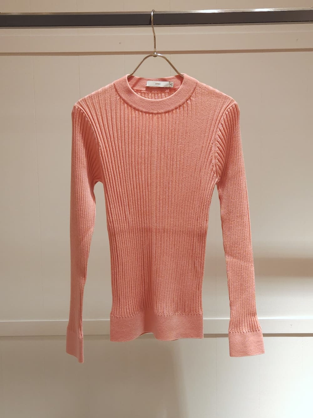 HYKE(ハイク) WIDE RIBBED SWEATER