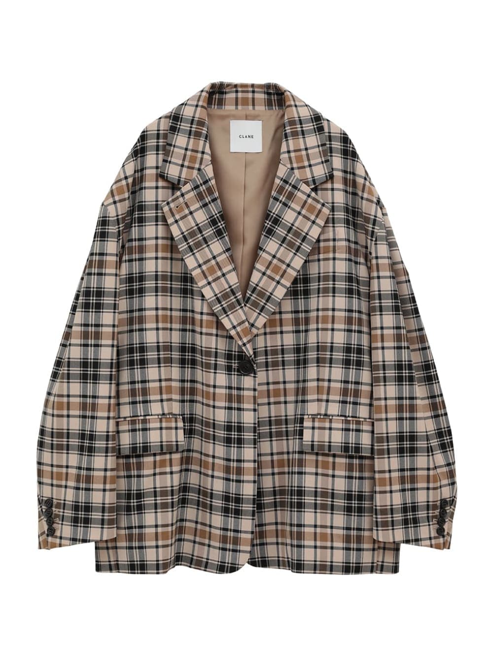CLANE 2Way Sheer Jacket チェック柄ジャケット セール】2WAY SHEER JACKET（テーラードジャケット）｜CLANE