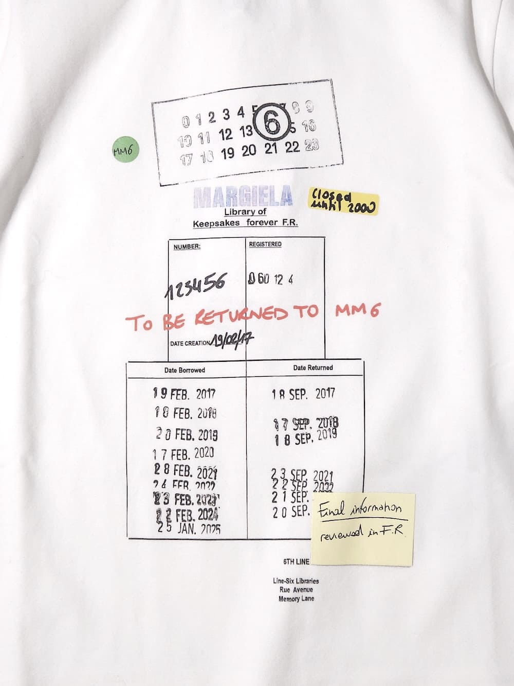 MM6 Maison Margiela(エムエムシックスメゾンマルジェラ) スタンプ