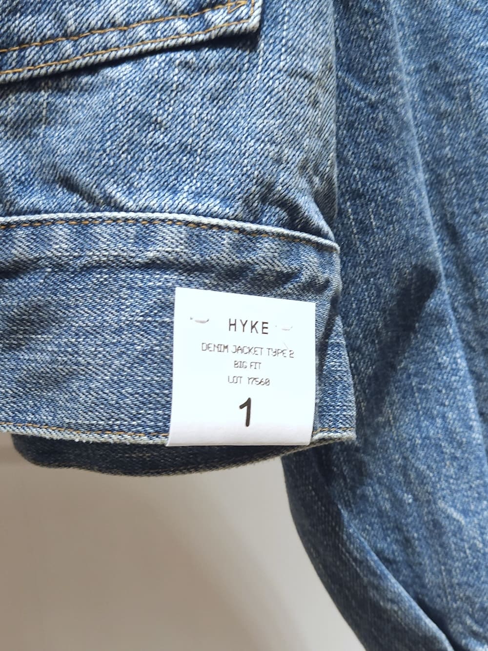 HYKE(ハイク) BALLOON SLEEVE DENIM JACKET TYPE 2
