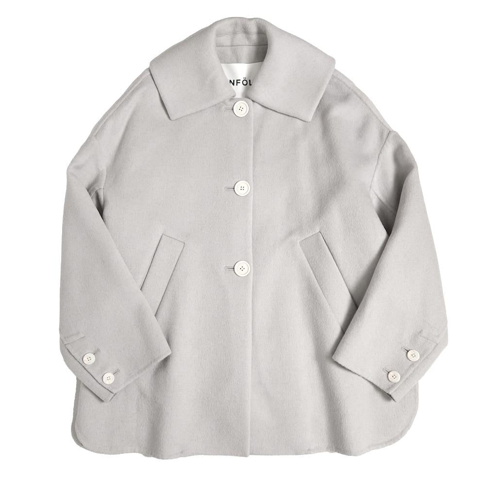 ENFOLD(エンフォルド) FLAT-COLLAR COAT
