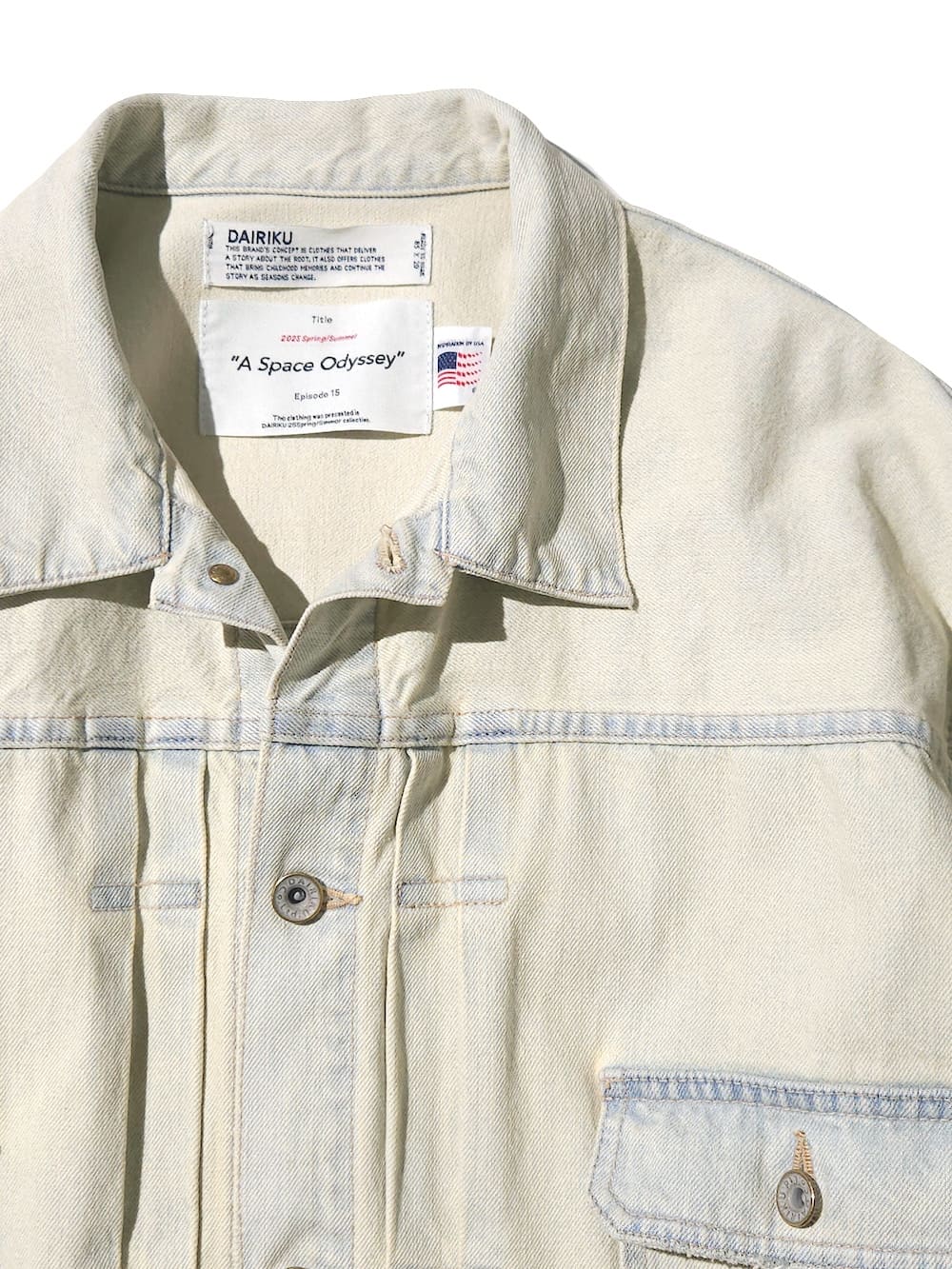 【SALE】DAIRIKU(ダイリク) Ice Wash 2PKT Denim jacket