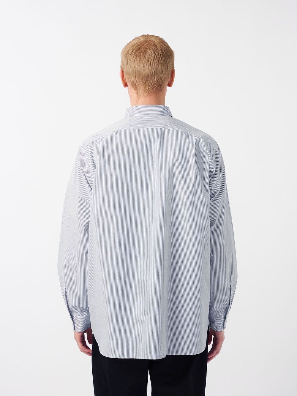 【SALE】nanamica(ナナミカ) Regular Collar Stripe Wind Shirt