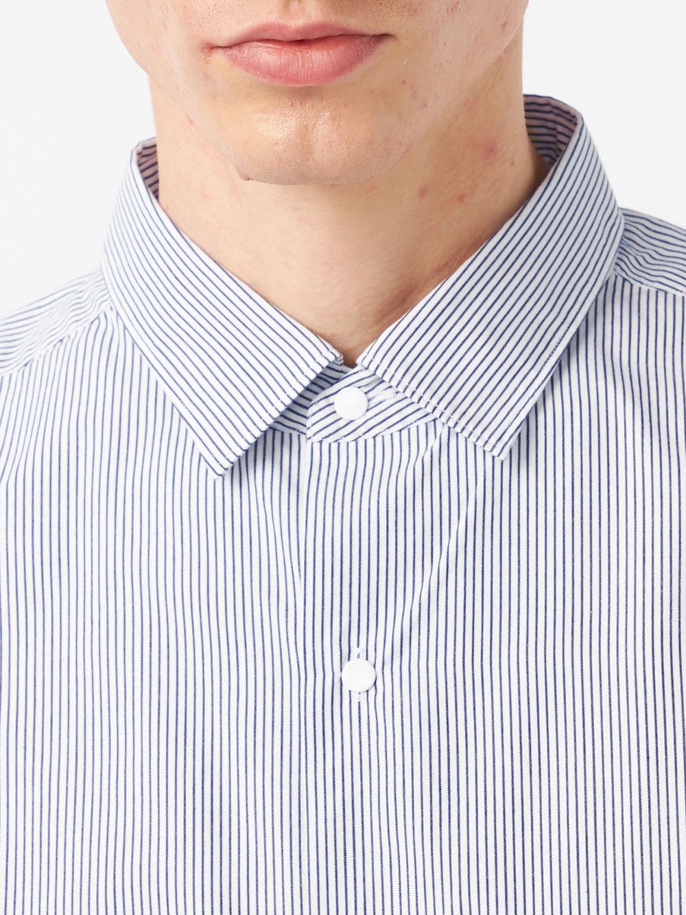 【SALE】nanamica(ナナミカ) Regular Collar Stripe Wind Shirt