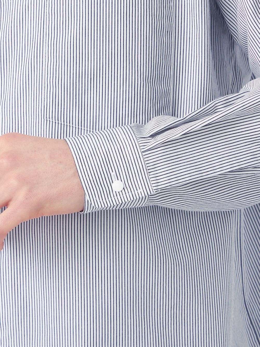 【SALE】nanamica(ナナミカ) Regular Collar Stripe Wind Shirt