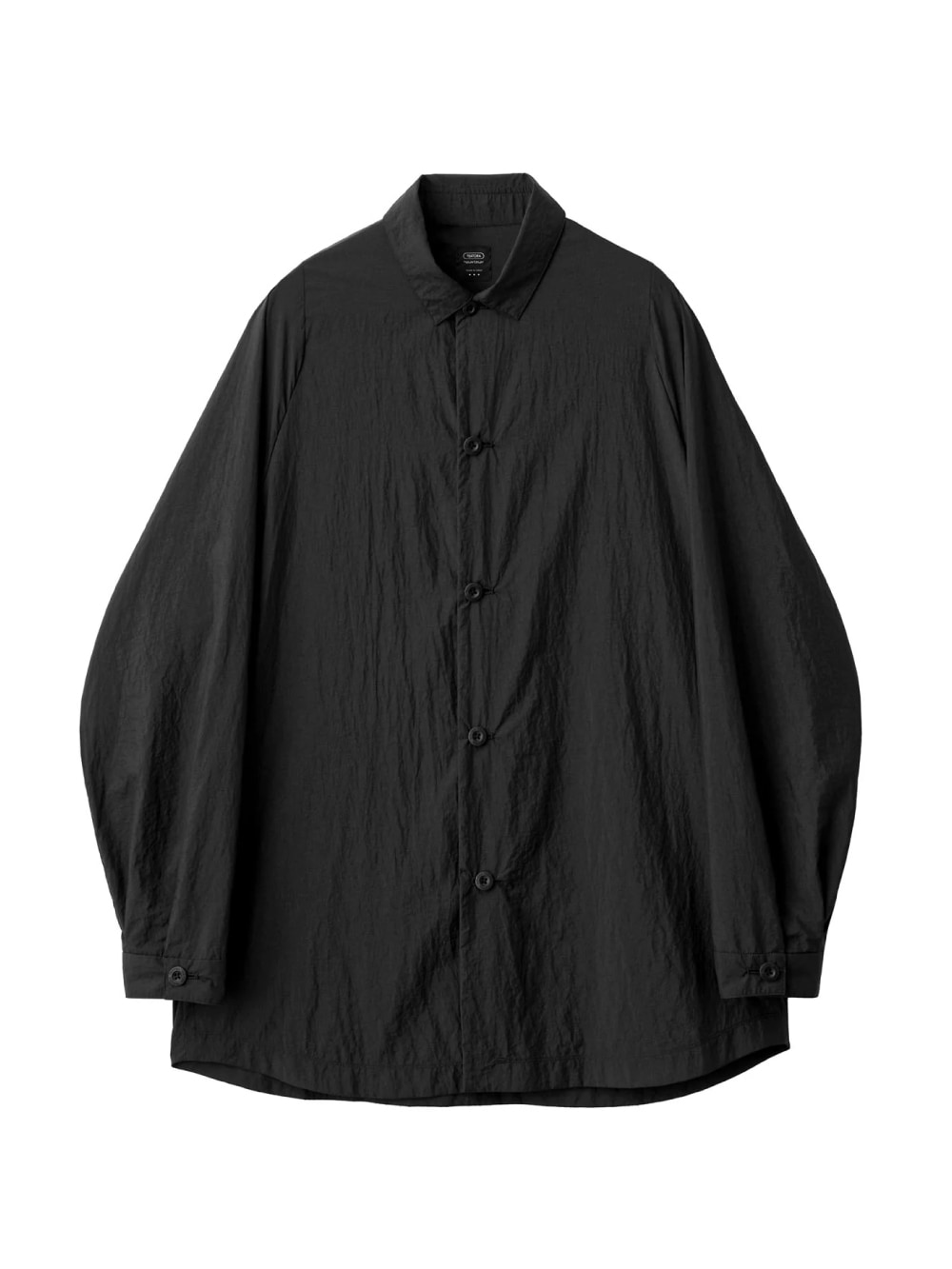 【試着のみ】テアトラ/CARTRIDGESHIRT P/26年春夏/黒M TEATORA(テアトラ) CARTRIDGE SHIRT HOVERLAYER - COLDBECK ONLINE