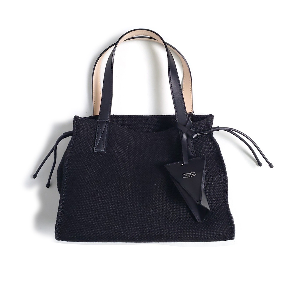 beautiful people(ビューティフルピープル) jute cloth small tote bag