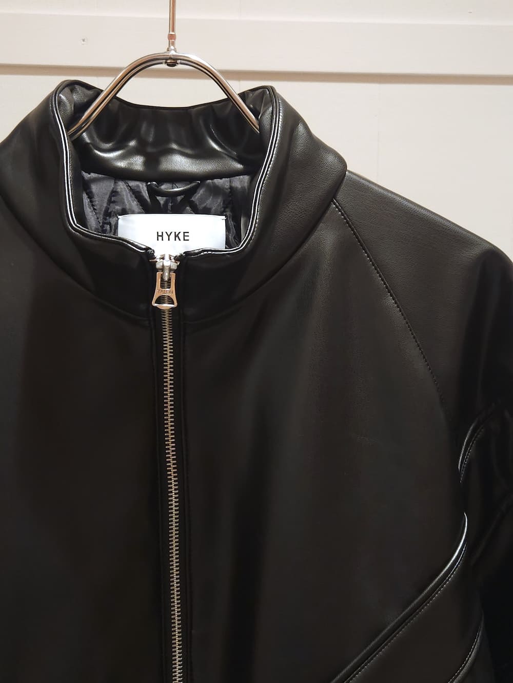HYKE(ハイク) FAUX LEATHER JACKET
