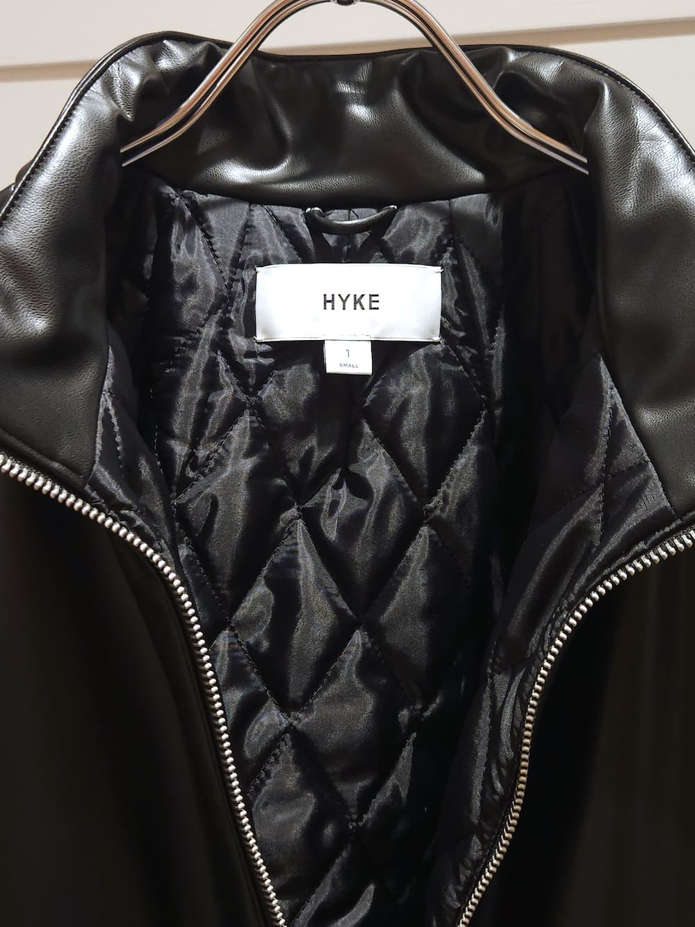 HYKE(ハイク) FAUX LEATHER JACKET