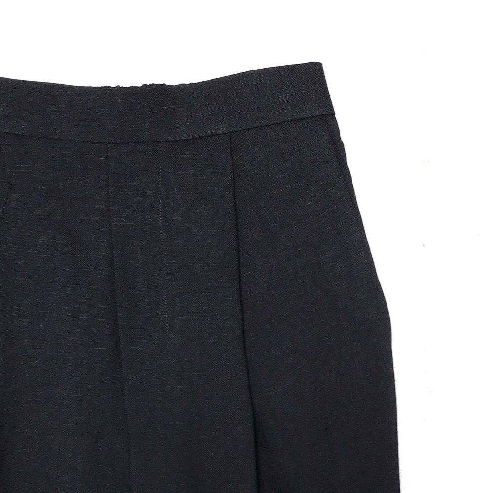 ENFOLD エンフォルド　リネンライクゴムジョッパーズ　パンツ　ブラック SALE】ENFOLD(エンフォルド) リネンライク ゴムジョッパーズ