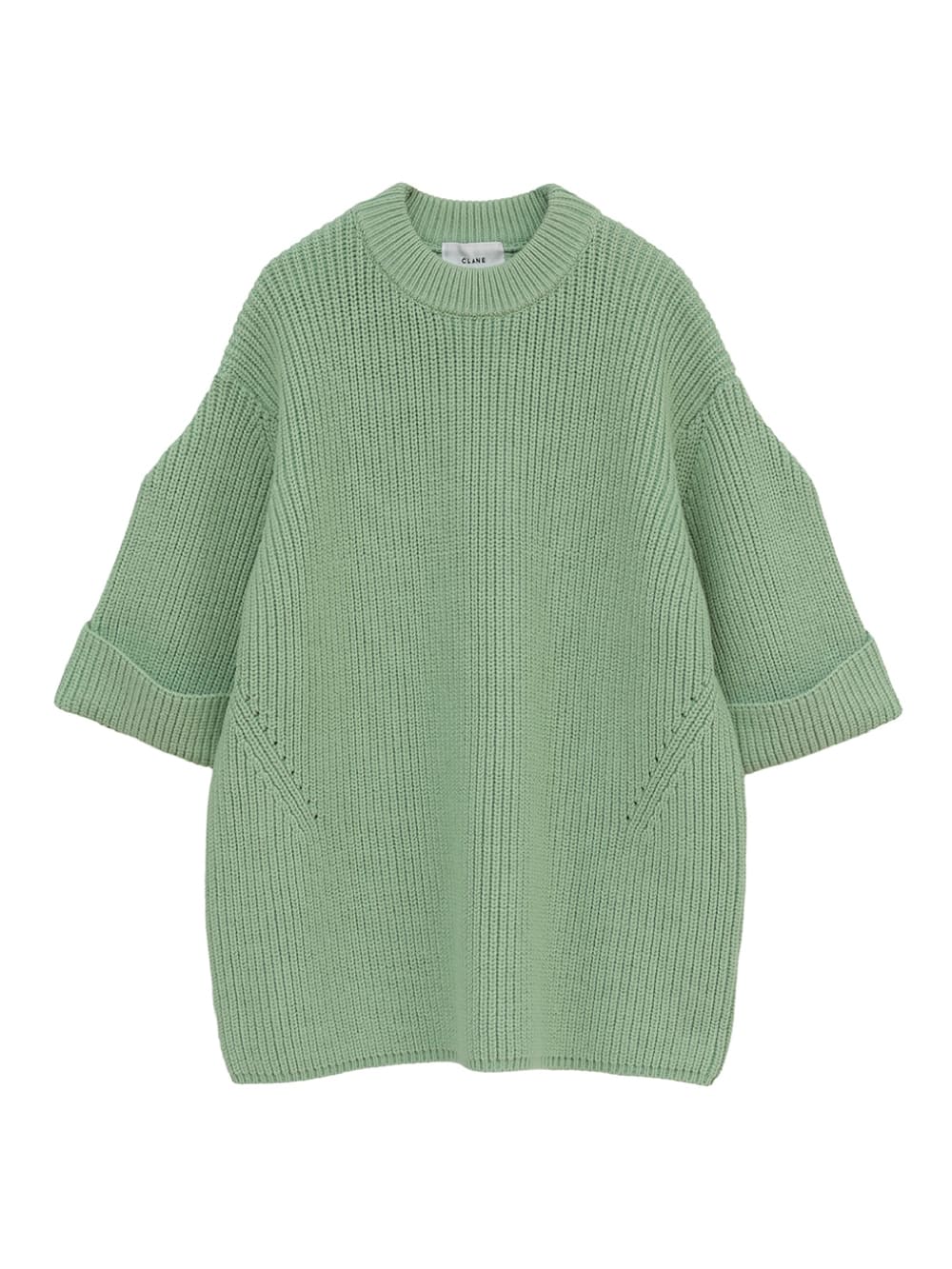 CLANE(クラネ) OVER HALF SLEEVE KNIT TOPS