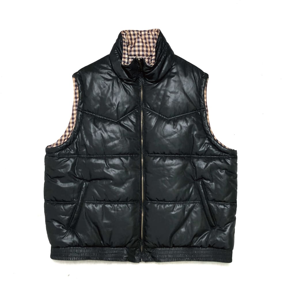 SALE】DAIRIKU(ダイリク) Reversible Check Nylon Vest - COLDBECK