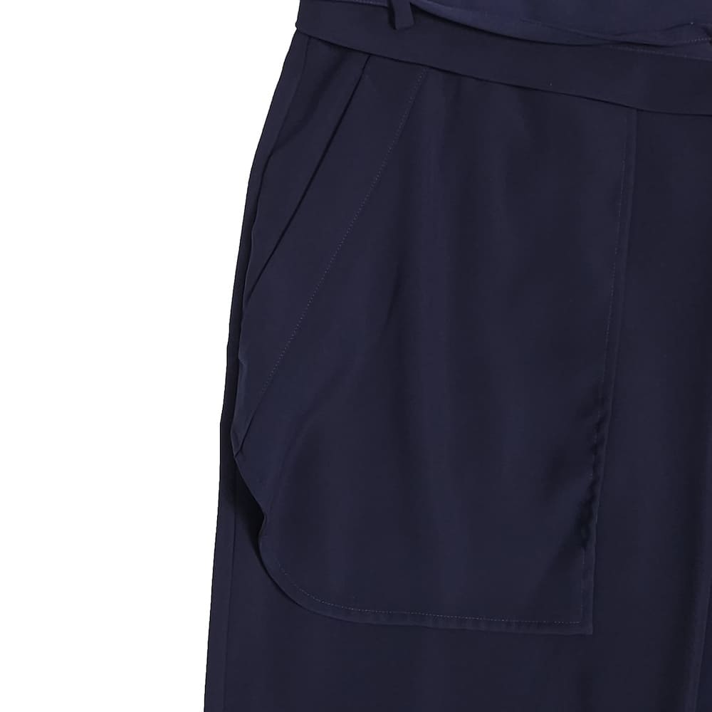 ENFOLD(エンフォルド) BELT WIDE ASYMMETRY-TROUSERS - COLDBECK