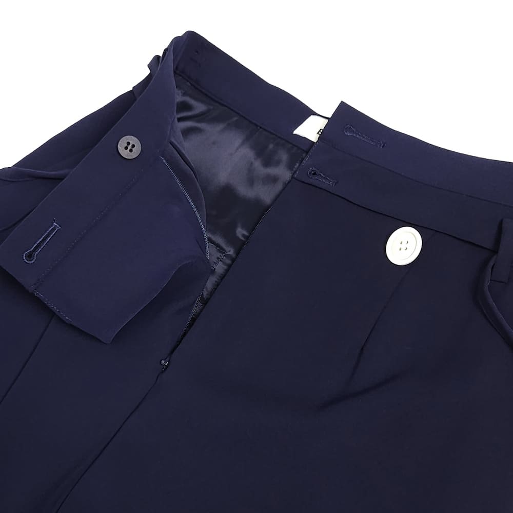 ENFOLD(エンフォルド) BELT WIDE ASYMMETRY-TROUSERS - COLDBECK
