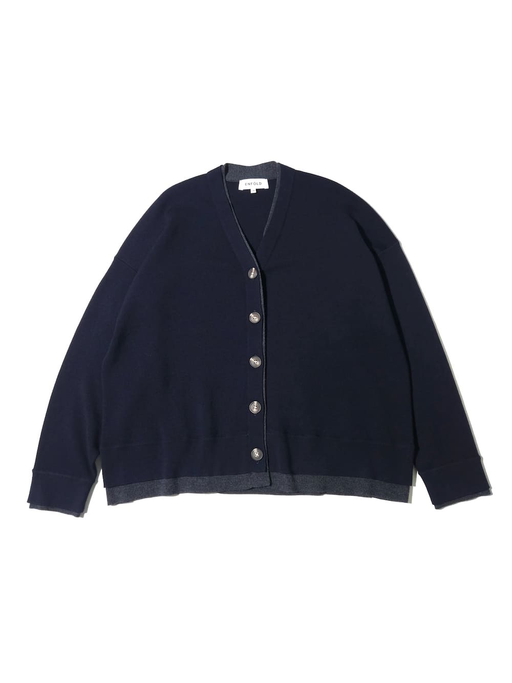 ENFOLD(エンフォルド) FAKE-LAYERED CARDIGAN