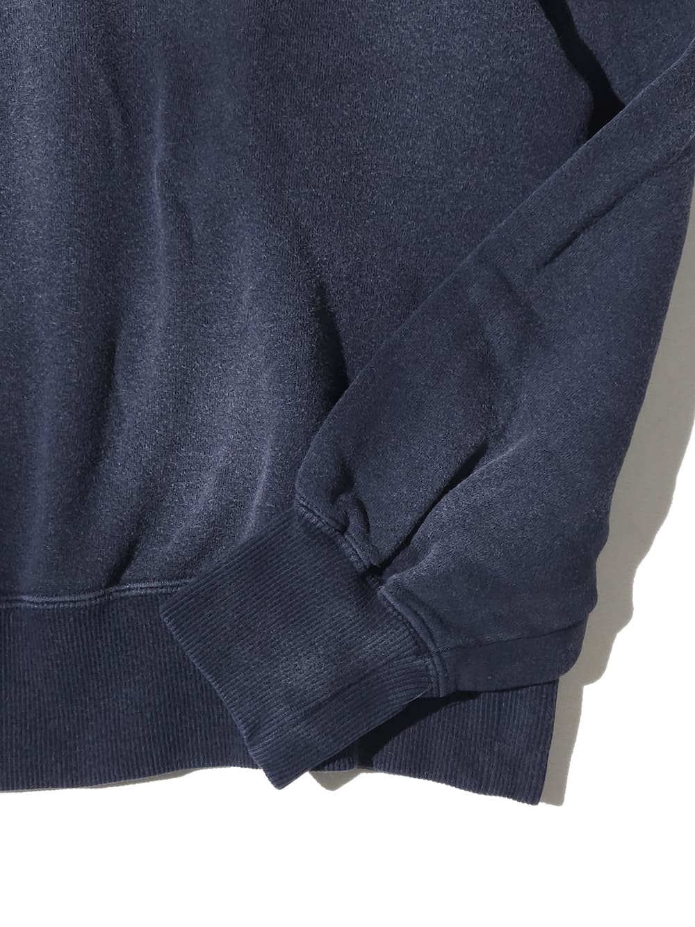 INTERIM(インテリム) VINTAGE FADE HALF ZIP COLLAR SWEAT SHIRT