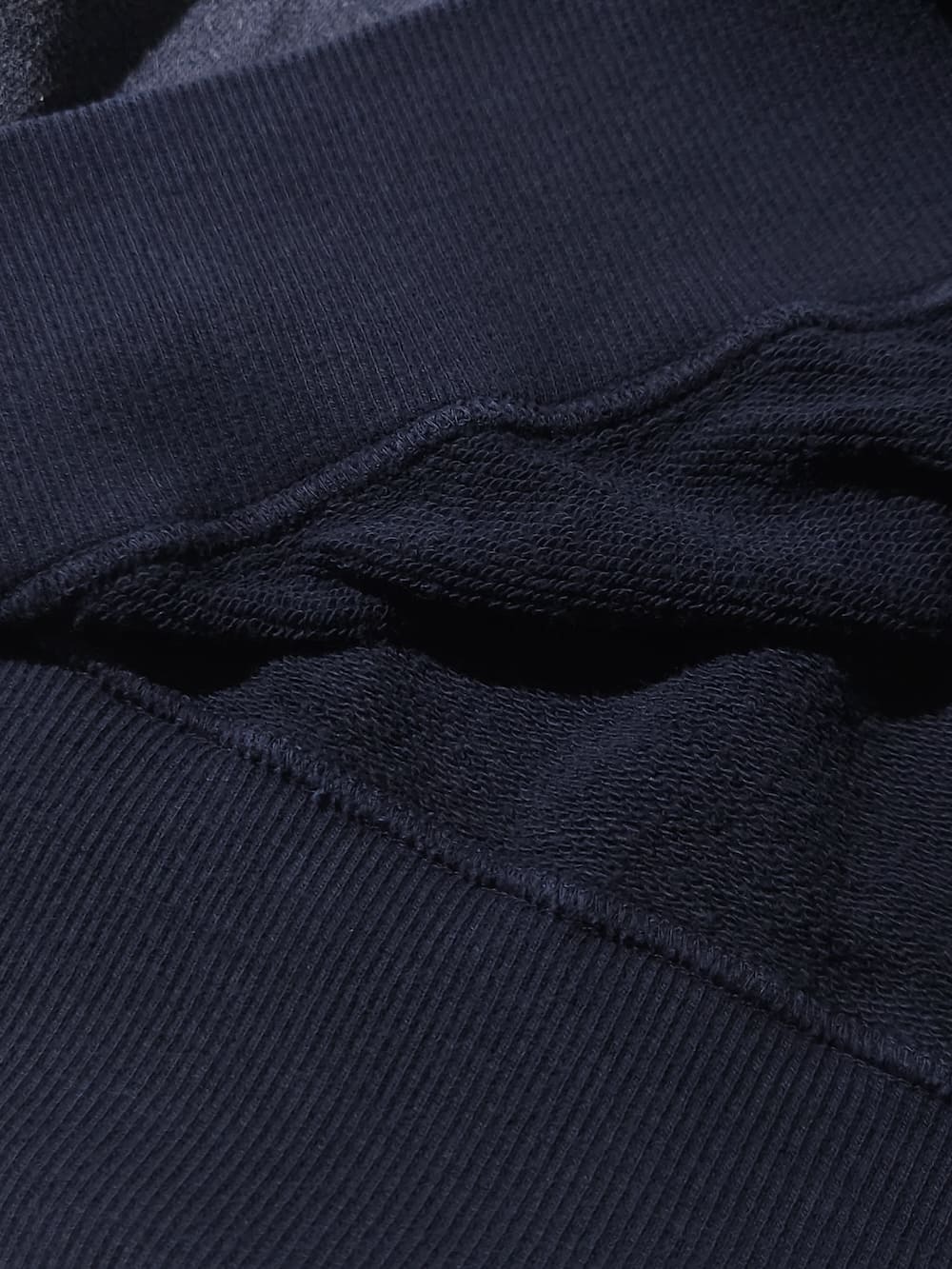 INTERIM(インテリム) VINTAGE FADE HALF ZIP COLLAR SWEAT SHIRT