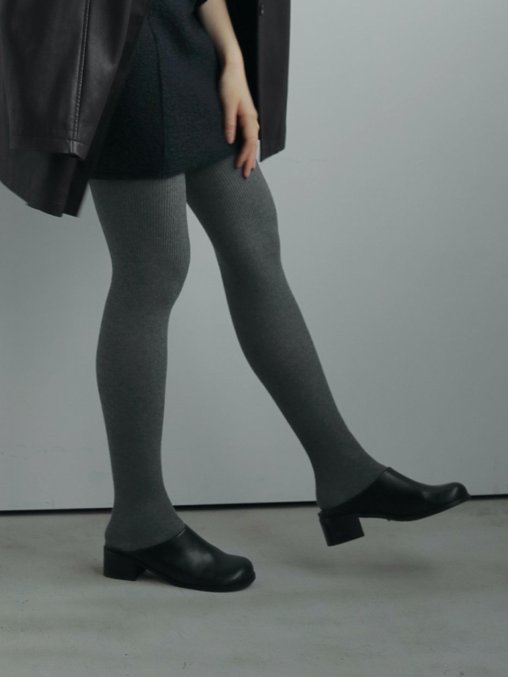 anuke(アンヌーク) Ecoleather Heel Slip-ons