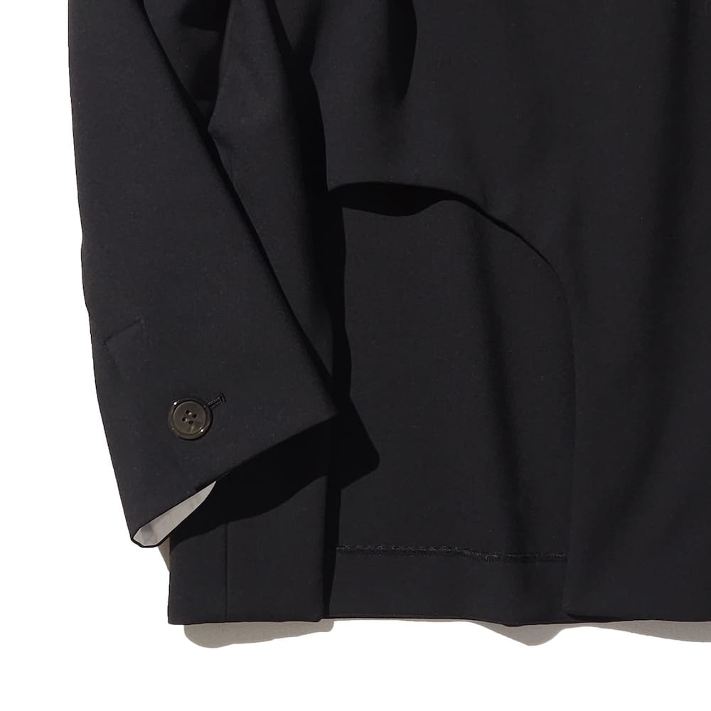 ENFOLD CIRCLE-HEM PULLOVER　黒　38 UN3D ENFOLD CIRCLE-HEM PULLOVER 黒 38 UN3D ENFOLD CIRCLE-HEM PULLOVER