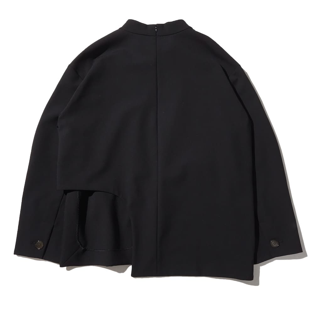 ENFOLD CIRCLE-HEM PULLOVER　黒　38 UN3D ENFOLD CIRCLE-HEM PULLOVER 黒 38 UN3D ENFOLD CIRCLE-HEM PULLOVER