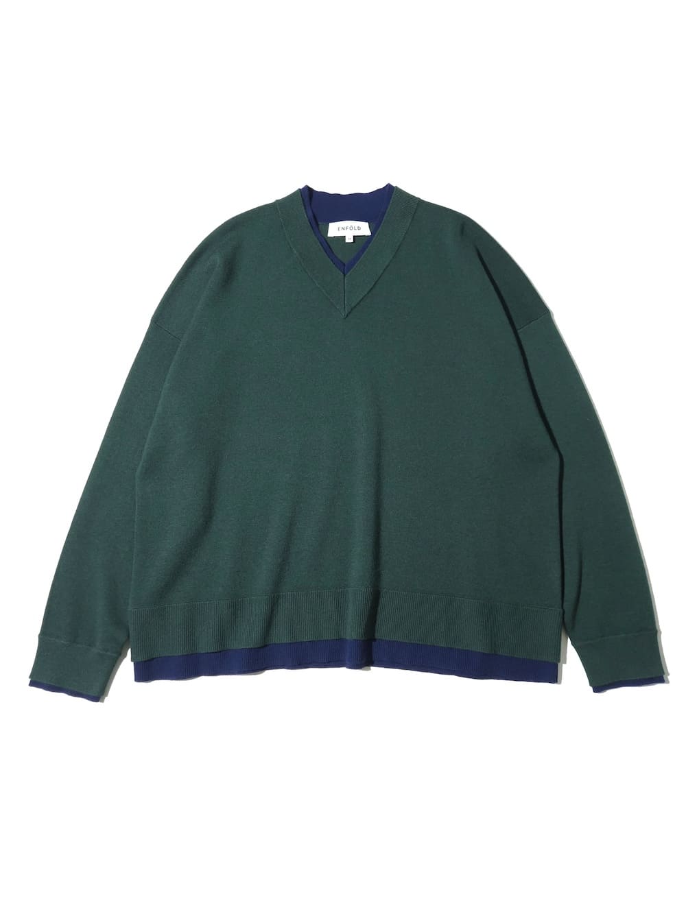トップス ENFOLD FAKE LAYERED PULLOVER ENFOLD(エンフォルド) FAKE-LAYERED PULLOVER - COLDBECK ONLINE