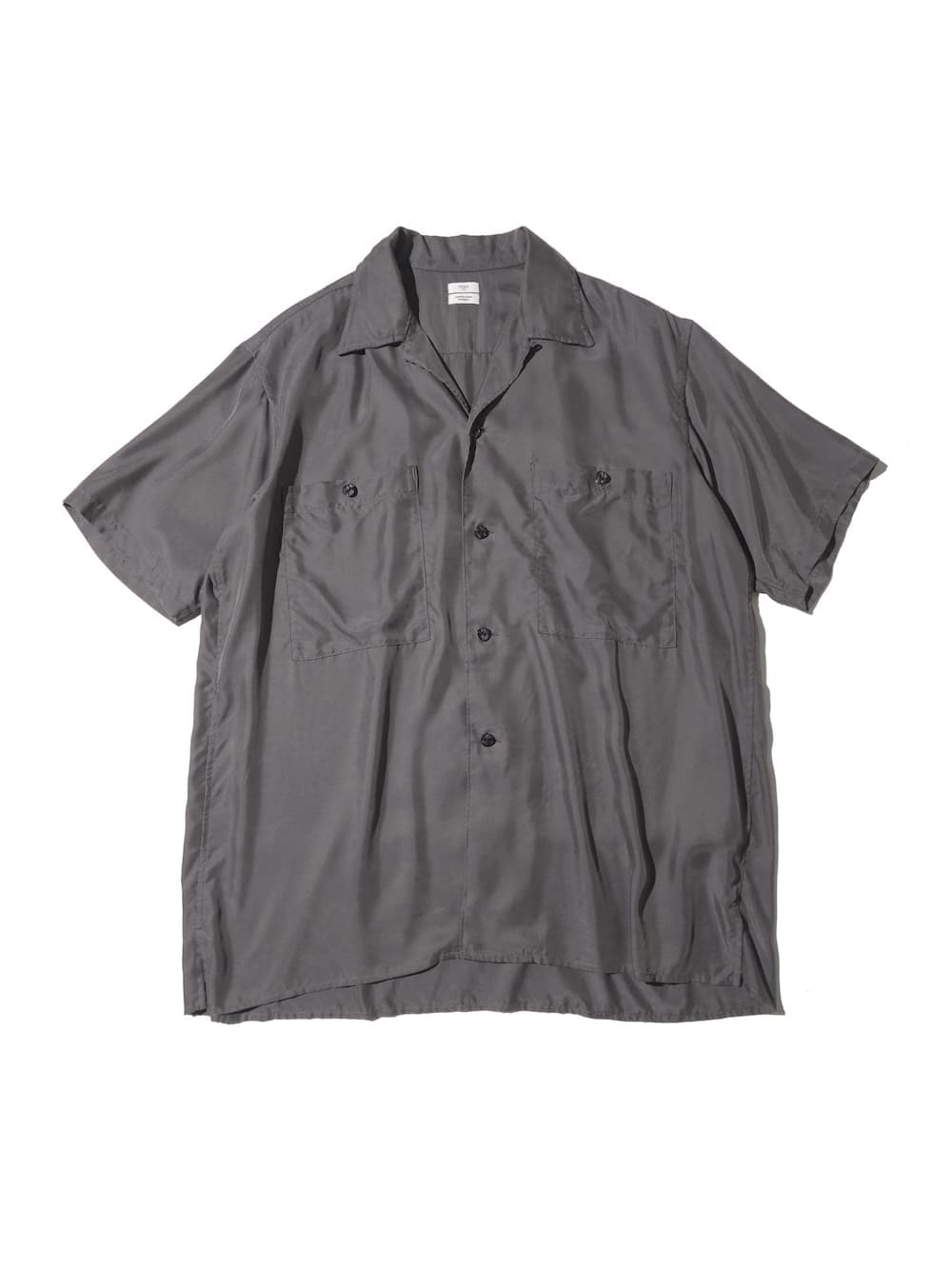 YOKE(ヨーク) Cupro Polyester Washable Twill Open Collar Shirt