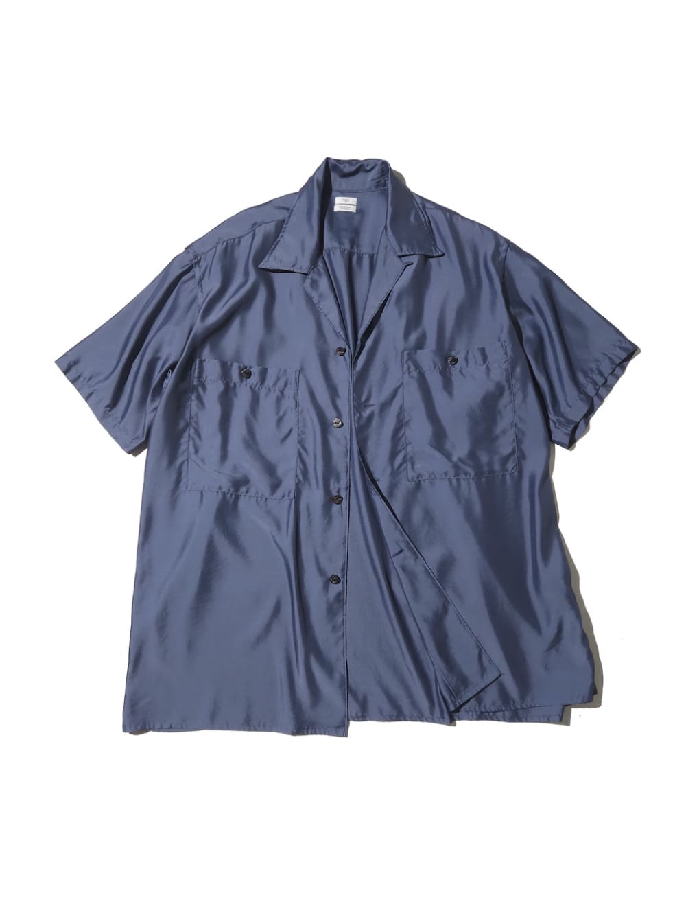 YOKE(ヨーク) Cupro Polyester Washable Twill Open Collar Shirt