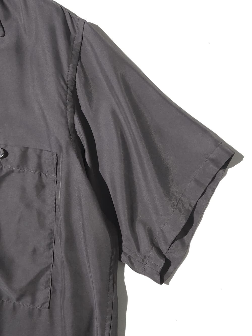 YOKE(ヨーク) Cupro Polyester Washable Twill Open Collar Shirt