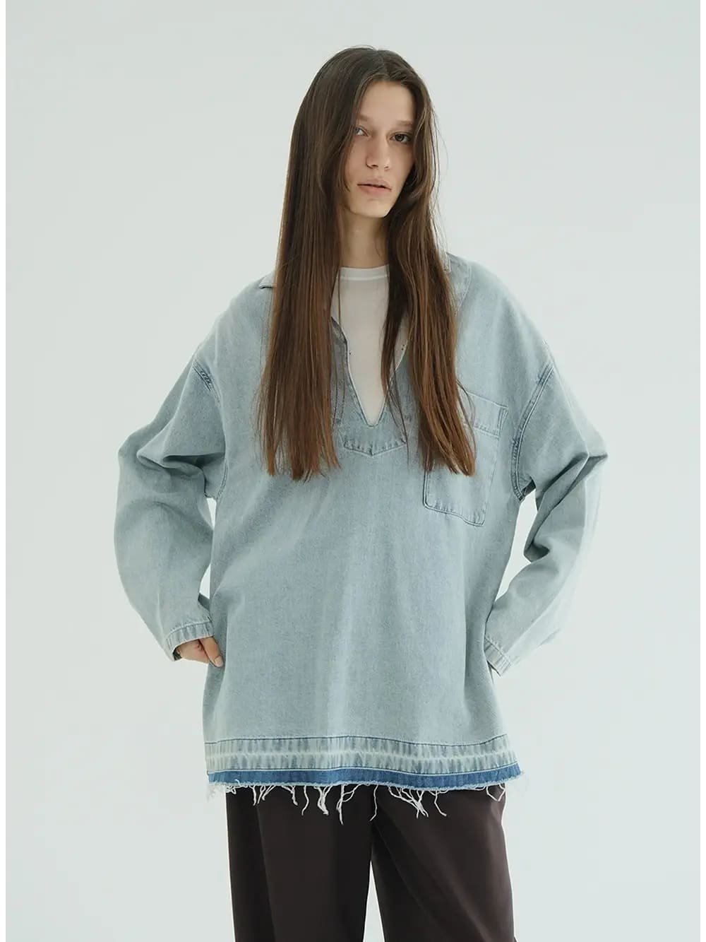 CLANE(クラネ) DENIM OVER SKIPPER SHIRTS - COLDBECK ONLINE（コール