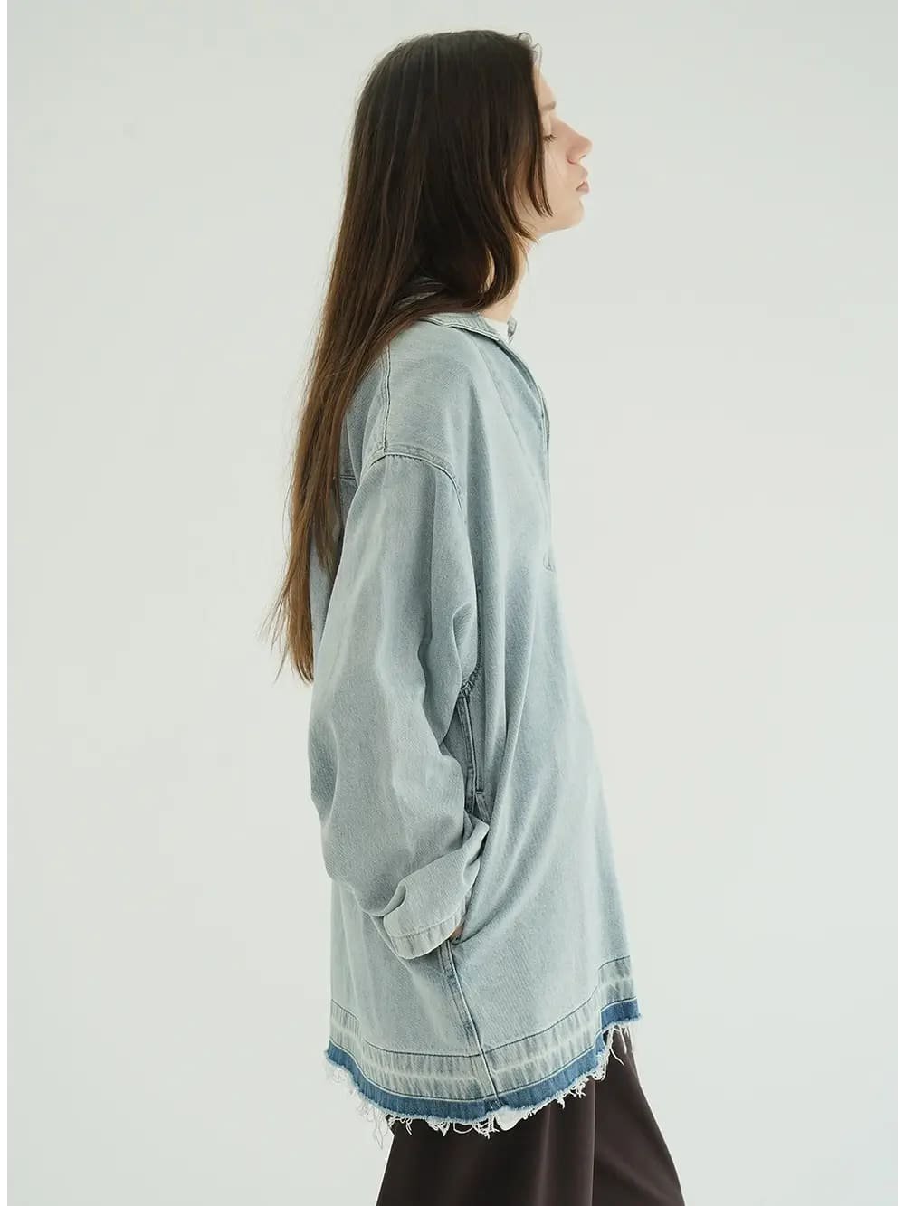 CLANE(クラネ) DENIM OVER SKIPPER SHIRTS - COLDBECK ONLINE（コール