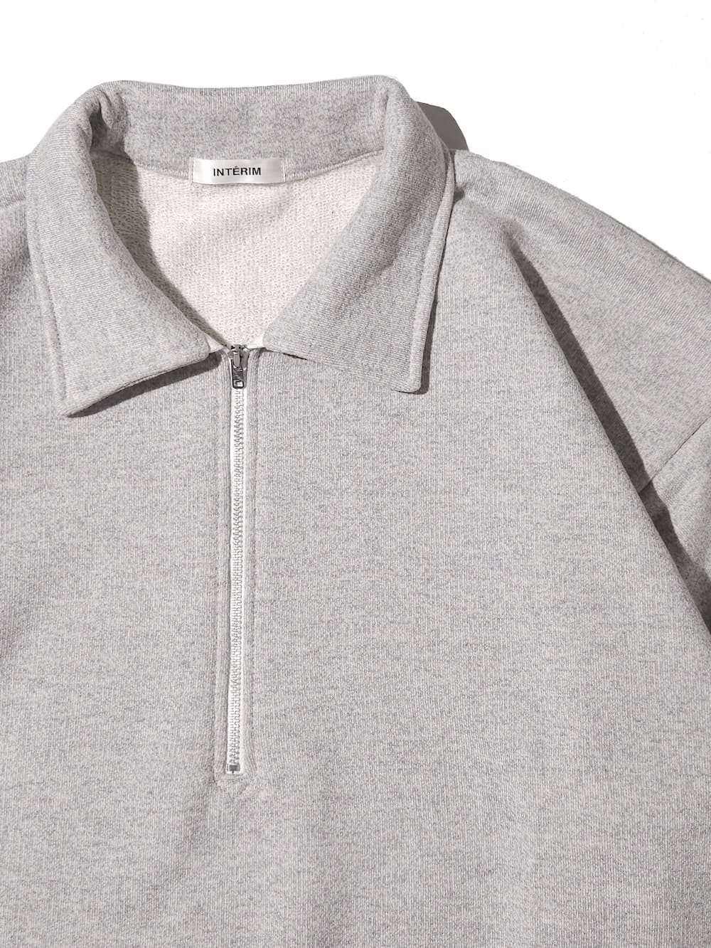 INTERIM(インテリム) HYPER BIG HALF ZIP COLLAR LOOP WHEEL SWEAT SHIRT