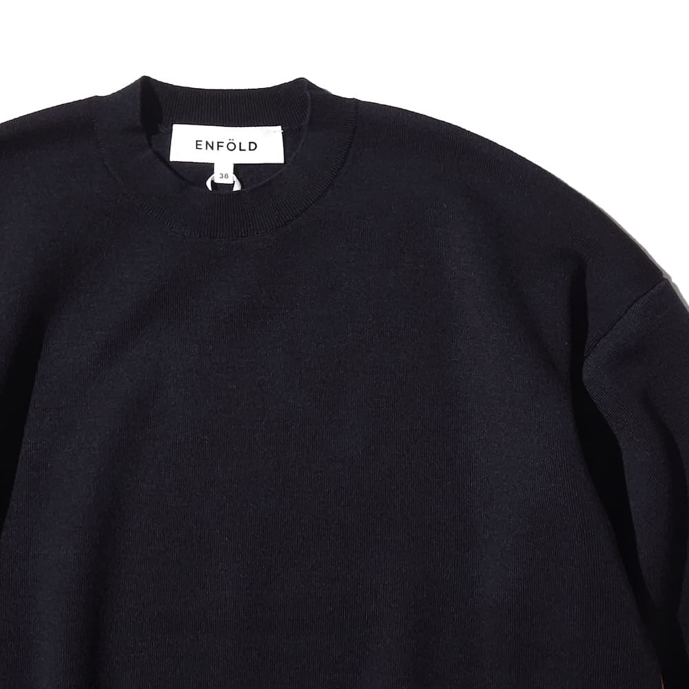 ENFOLD(エンフォルド) LAYERED KNIT PULLOVER