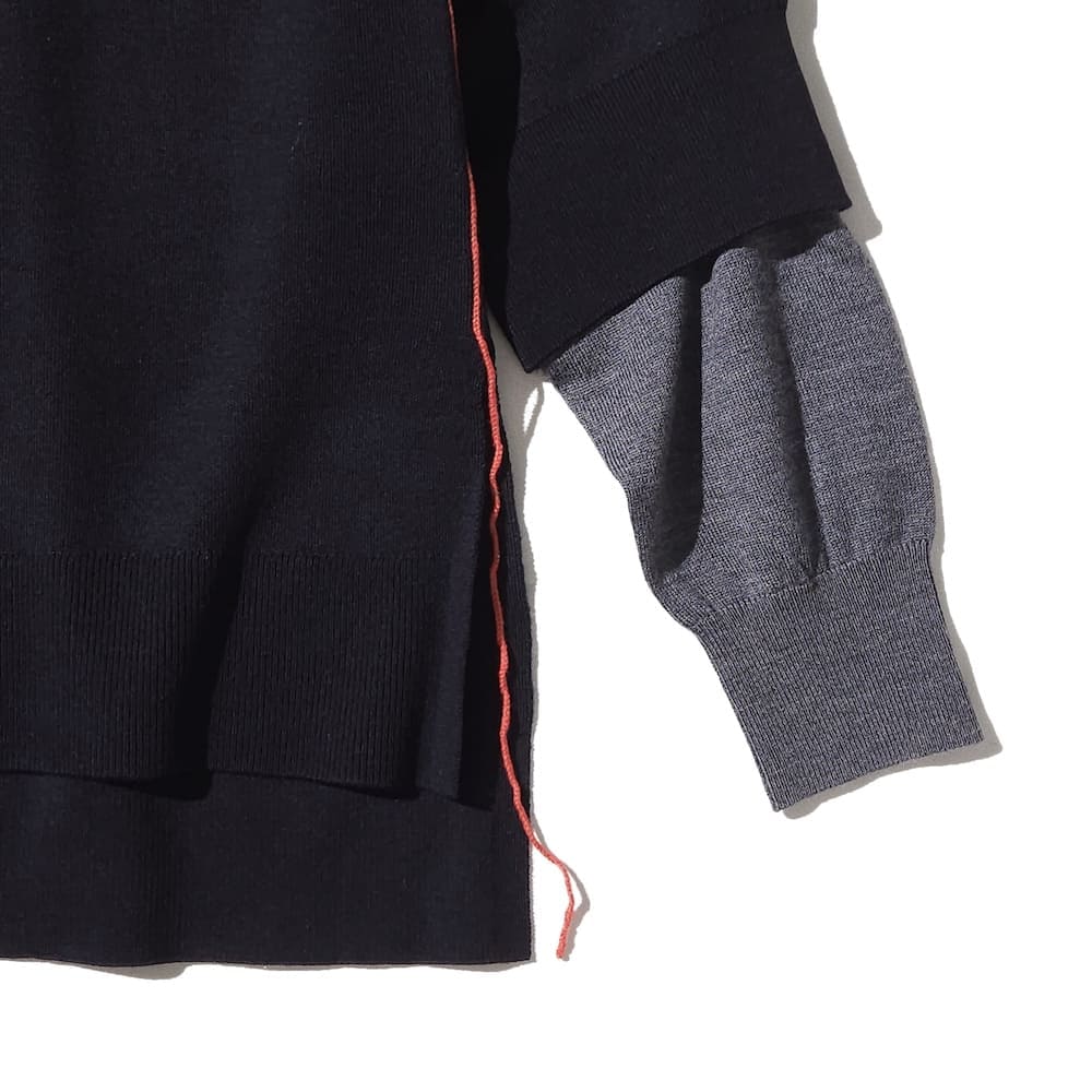 ENFOLD(エンフォルド) LAYERED KNIT PULLOVER