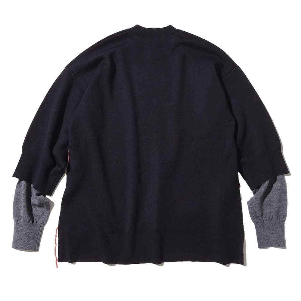 ENFOLD(エンフォルド) LAYERED KNIT PULLOVER